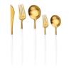 JANKNG 5 шт. тяжелая матовая золотая столовая посуда из нержавеющей стали 304, набор столовых приборов, столовые приборы, кухонная утварь, столовые приборы, набор столовых приборов