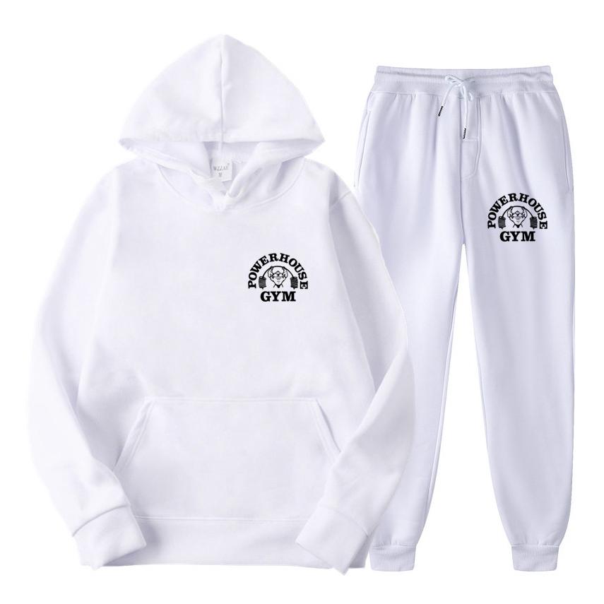 Женский спортивный костюм, толстовки, повседневный однотонный пуловер с длинными рукавами + брюки, костюм, флисовая спортивная одежда с капюшоном, комплекты из двух предметов
