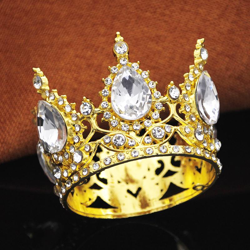 Princess Small Tiaras for Bridal Wedding Flower Decoration Cake Crown Topper Girls Birthday Gift Diadem Jewelry Accessories