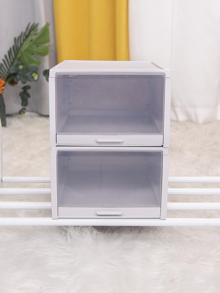 Коробка для обуви в стиле выдвижного ящика, пыленепроницаемая и влагостойкая, прозрачная коробка для обуви, большая коробка для хранения, акриловая коробка для обуви