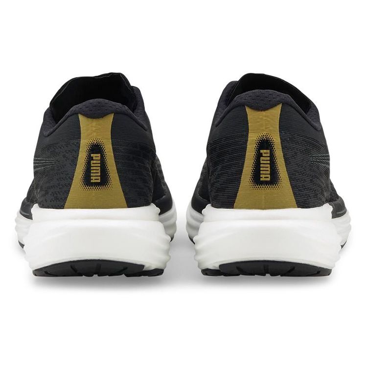 Puma Deviate Nitro 2 Black Team Gold Women Sneakers White 376855-02