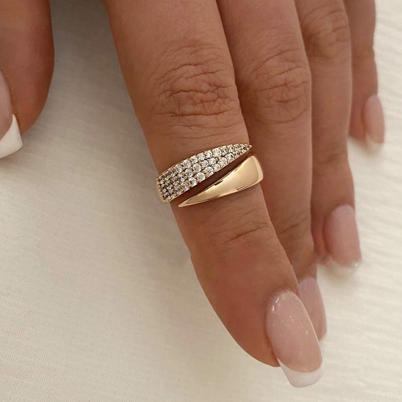 High Quality Multi-Layer Geometry Rings For Women Girls Trendy Hollow Full Ring Jewelry Accessories Gifts