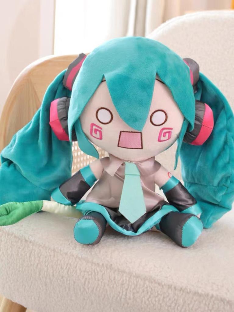 The Same Authentic Spot Hatsune Miku Doll Throw Pillow Classic Deep Sea Plush Fufu Doll Doll Display Gift