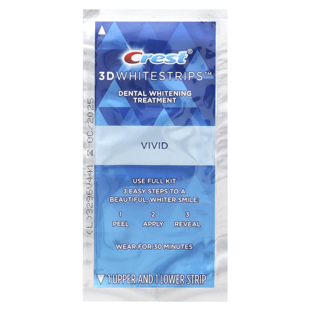 3D Whitestrips™, Набор для отбеливания зубов, Classic Vivid, 20 полосок