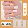French Tip Gels Nail Strips Glittering Gels Nail Sticker Lovely Nail Polish Strips Gels Nail Wrap Nail Art Sticker
