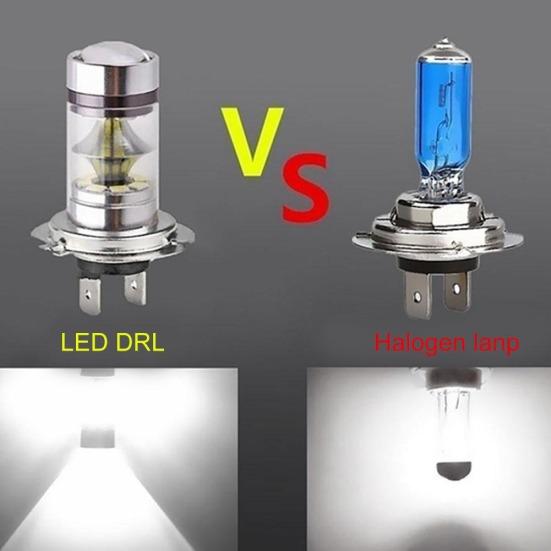 Супер яркий 20SMD H7 100W H4 Автомобильный светодиодный дневной ходовой противотуманный фонарь