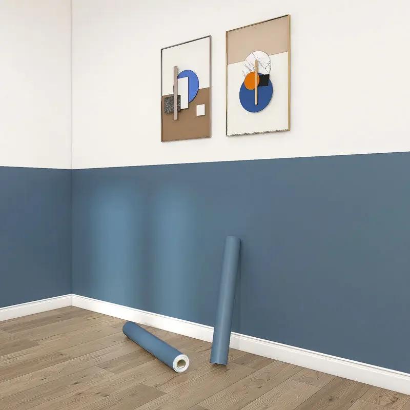 Корея Розовые Водонепроницаемые Обои Самоклеящиеся Для Дома Спальни Комнаты в Общежитии Наклейки на Стену Утолщенные Клеящиеся Для Стола Шкафа Ремонт