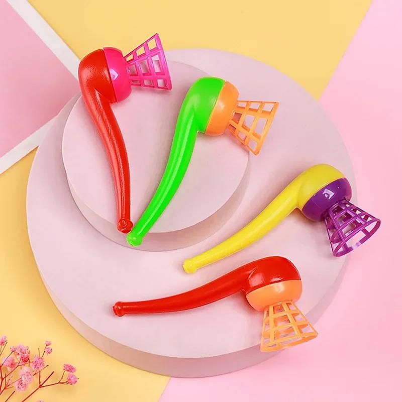 10 шт. подвесная трубка для выдувания шариков, стержень для игры, детская тренировка равновесия, плавающий шарик для выдувания, волшебная подвесная семейная детская игрушка