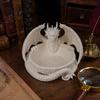 Gothic Style Gift for Dragon Lovers Jewelry Tray, 3D Printed Figurine, Mythical Creature Desktop Themed Room Decor Organizer Keys Coins Rings,