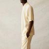 Fear of God Essentials Короткий рукав Поло SS21 С Логотипом на Спине Унисекс Топы Цвет Сливочный Крем FOG-SS21-552