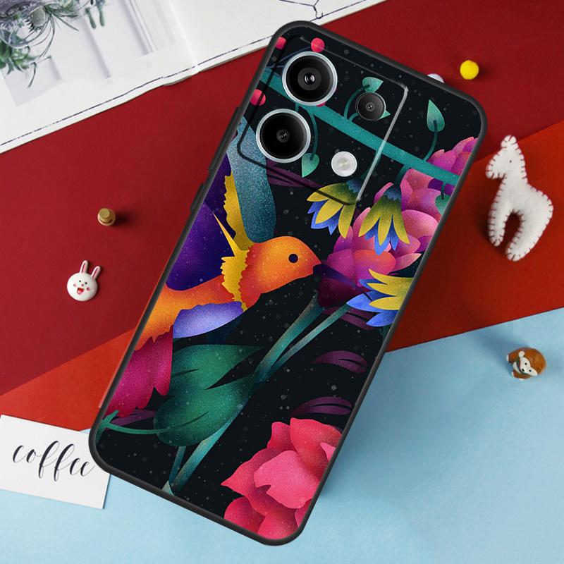 Чехол Колибри для Xiaomi Redmi Note 13 12 11 8 9 10 Pro Note 12S 11S 10S Redmi 12 10C 12C 13C Чехол