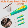 1/2/3 шт. Круглое отверстие Конусный крючок Сделай сам Изготовление силикона Пробивной инструмент Пробивка Швейная игла Ручной инструмент для ремонта обуви Оборудование для ручной дрели