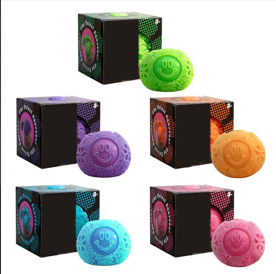Кавайная шарик-антистресс Nee Doh Fuzz Ball, мягкая, пушистая, сжимаемая игрушка, портативный, для офиса, расслабляющий подарок