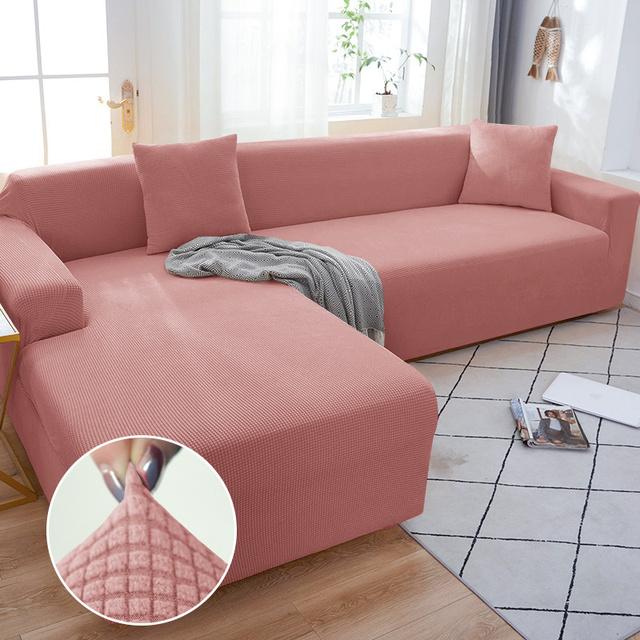 1/2/3/4 сиденья флисовые эластичные чехлы для диванов для гостиной, чехлы для кресел, L-образные угловые диваны, чехлы для диванов, чехлы для дома