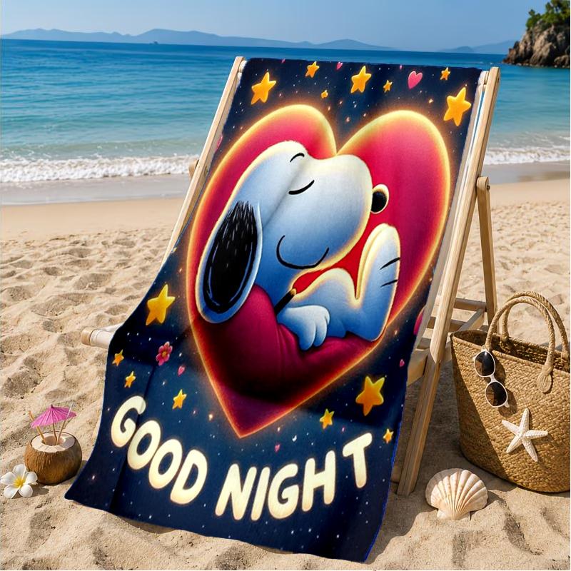 Snoo-dog Dreams On The Moon Beach Towel, Microfiber Beach Towel, Perfect For Pool, Beach, Travel, Home Decor Beach Party Fan gifts