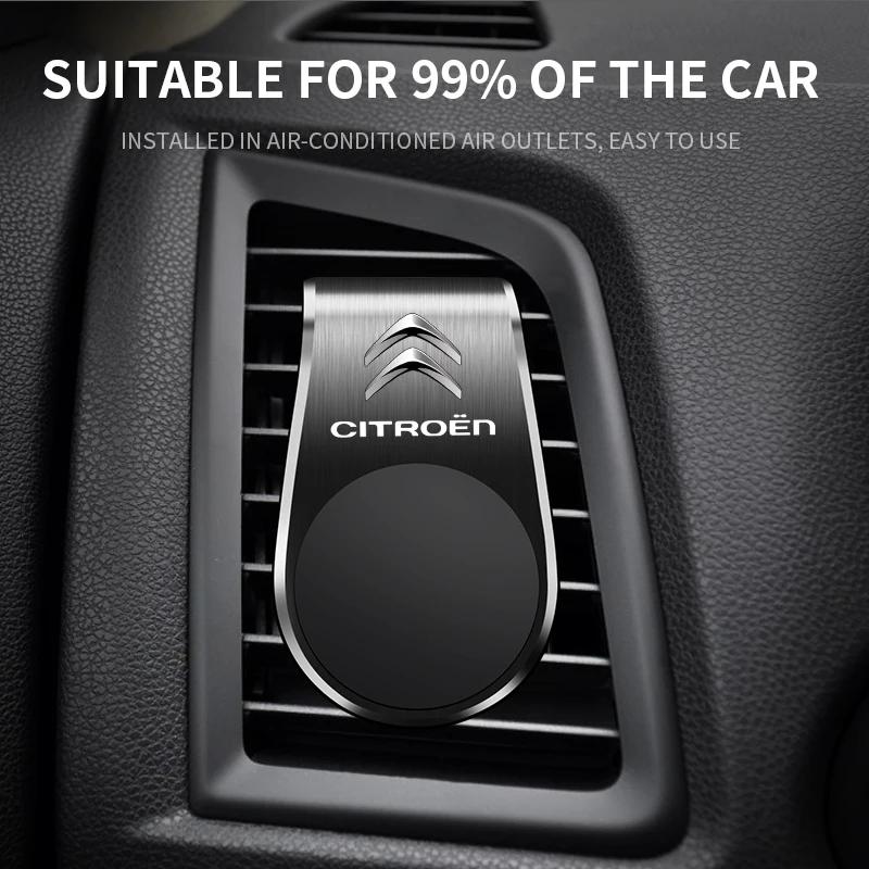 DBGO4 Car Magnetic L-shaped Car Dedicated GPS Phone Holder Emblem For Citroen berlingo xsara picass Car styling C2 C3 C4 C5 X7