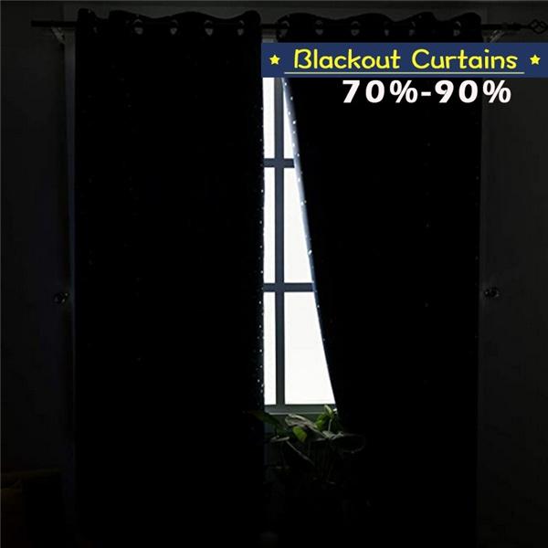 Мечтательные мерцающие звездные шторы с высокой степенью затемнения 70%-90% затемняющие шторы для детской спальни, гостиной, декора окон, подарки, 1 панель