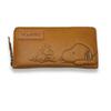 PEANUTS SNOOPY Круглый кошелек-клатч, Верблюжий, 73053, Коровья кожа, Итальянская кожа, Унисекс (Верблюд)