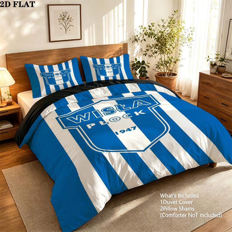 Wisa Pock Pattern Bedding uilt Set uilt Cover Pillowcase Home Decoration Birthday Gift (1 * duvet cover + 2 * pillowcase without core)