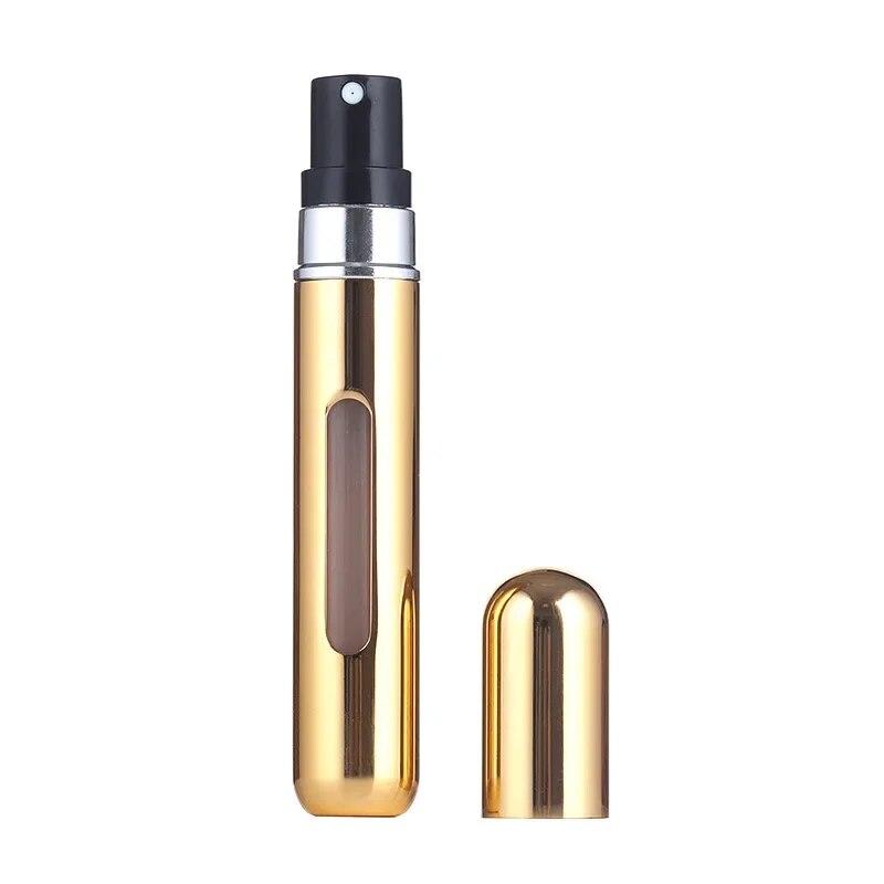 8ML Portable Travel Mini Small Container Aluminum Purse Tester Decant Perfume Roller Bottle Dispensing Tool Refillable Spray 1PC