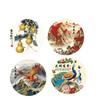 Chinese Style Commemorative Medal, Grand Exhibition of Ambition, Five Blessings At the Door, Blossoming Wealth and Prosperity, Lucky Luck At the Head