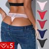 5pcs Low Rise Floral Sexy Lace Women G-string Elegant Female Underwear 2025 Hot Sale Comfortable Lady Thongs Fashion Panties