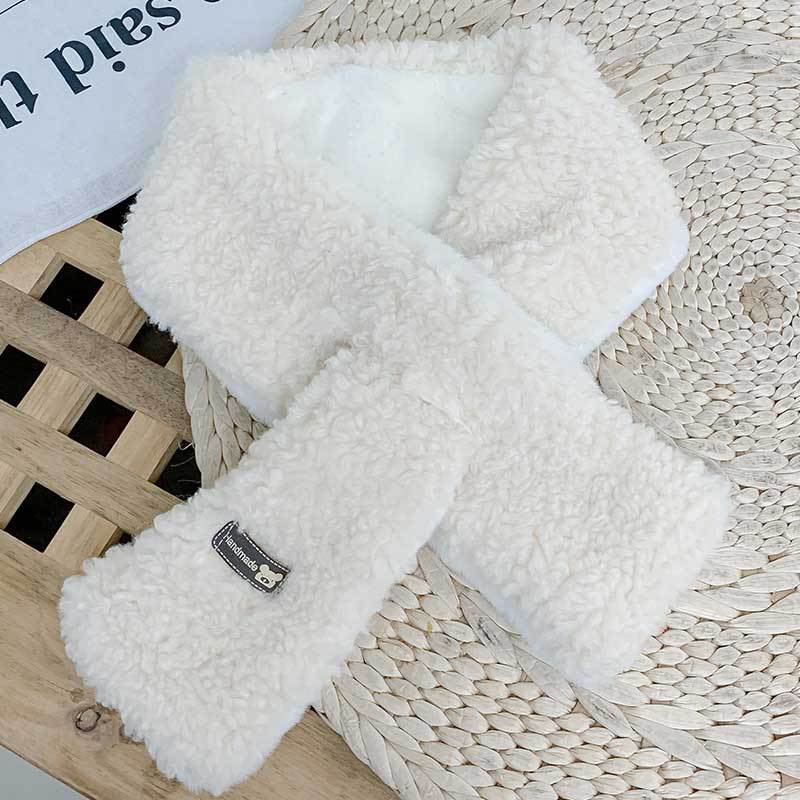 New Children'S Fashionable Scarf For Girls To Keep Warm And Versatile For Babies. Plush And Thickened Warm Scarf For Kids