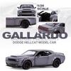 Dodge Challenger SRT Demon Supercar 5 Inch Metal Car Simulation Diecast & Toy Vehicle RMZ City 1:36 Alloy Model Gifts For Children
