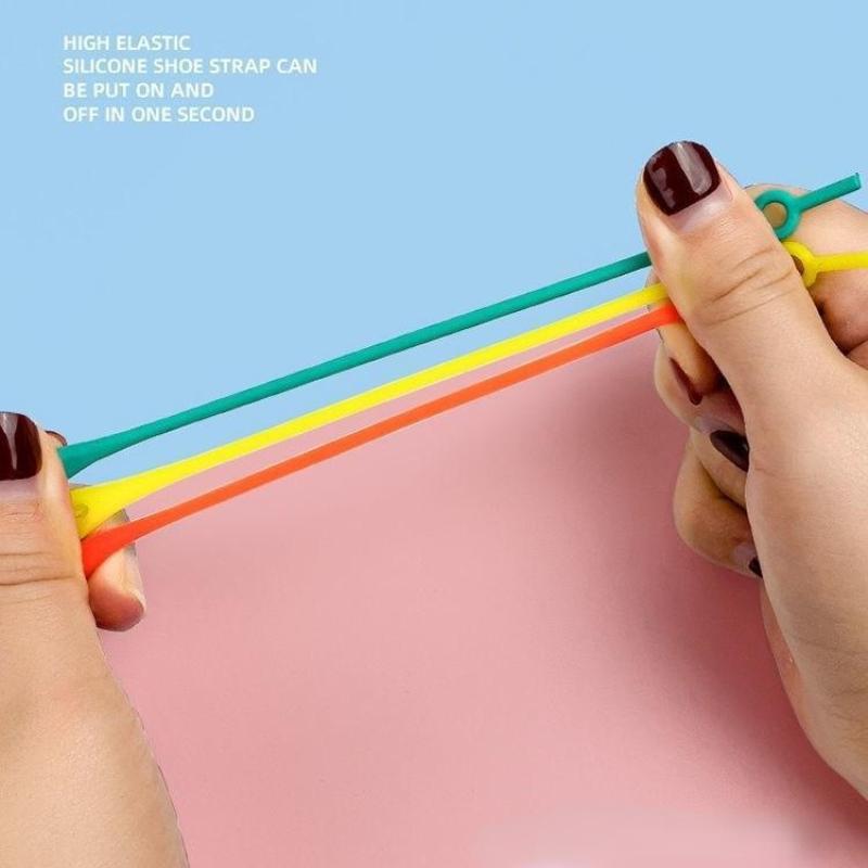 Lazy Shoelace Buckle Elastic Flat Shoelace Rope Children Do Not Need To Tie A Fixed Artifact