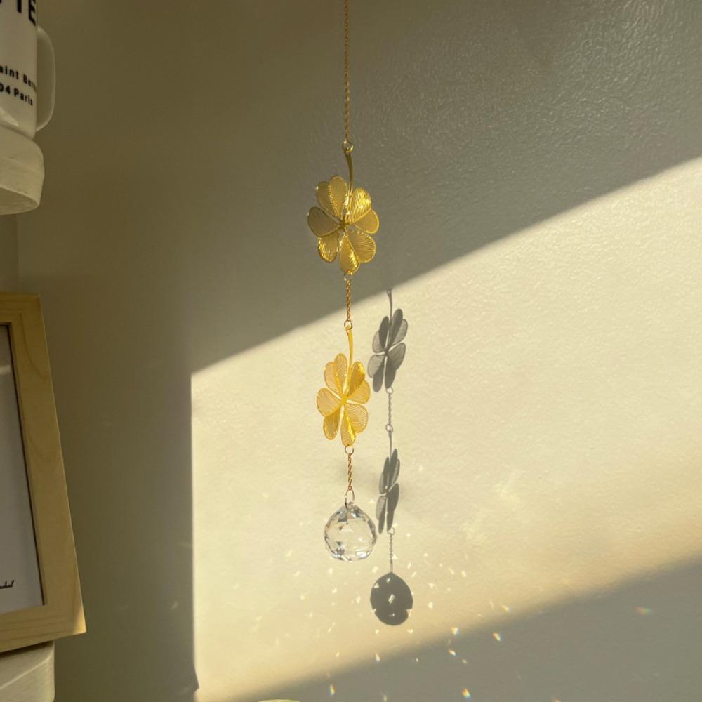 Витраж Ловец солнца Подвесное украшение Хрустальная призма Новый хрустальный ловец солнца Сад