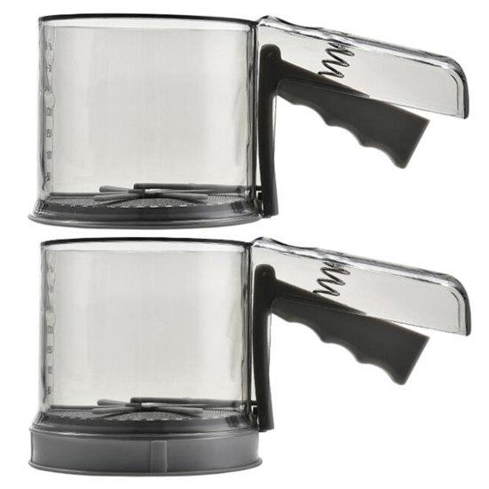 Просеиватель для муки, прозрачные весы, кухонные принадлежности, мелкая сетка, ручной фильтр для муки, кухонное сито, отличное просеивание, мелкая сетка