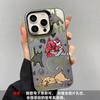 Применимо к чехлу для мобильного телефона iphone11pro новый ins стиль смешной 11plus жесткий чехол пара граффити кот и собака 11