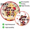Mexican Skeleton Decals for Glass Halloween Cartoon Couple Window Stickers, Waterproof PVC Day of The Dead Static Decals, Traditional DIY