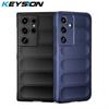 KEYSION Shockproof Case for Samsung S24 Ultra 5G S23 FE S22+ S21 Plus Soft Silicone Phone Back Cover for Galaxy Note 20 Ultra 5G