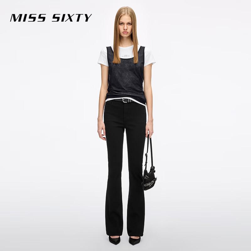 MISS SIXTY 2026 Spring Layered Color-block T-Shirt