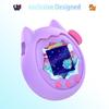 Для Tamagotchi Paradise Мягкий силиконовый чехол и прозрачная защитная пленка для экрана из ТПУ, Полная защита на 360 градусов с ремешком серии "Цветы", Защита от царапин и ударов