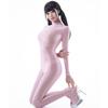 Колготки для косплея на все тело, гладкие, блестящие, для танцев [LOST-G] Колготки, Прозрачные, Просвечивающие, Сексуальные, Костюмные, Колготки, (РОЗОВЫЙ, М)
