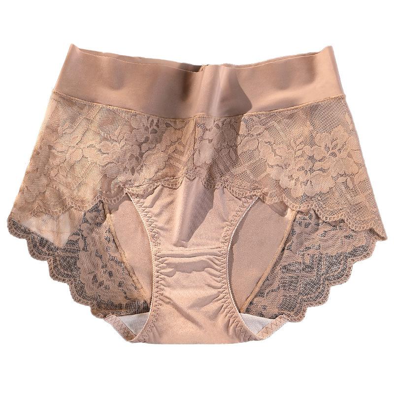 Сексуальные кружевные трусики большого размера с высокой посадкой, тонкие и бесшовные женские трусики