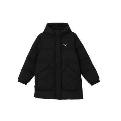 Теплая удобная ветрозащитная простая пуховая куртка женская куртка черная 687475-01