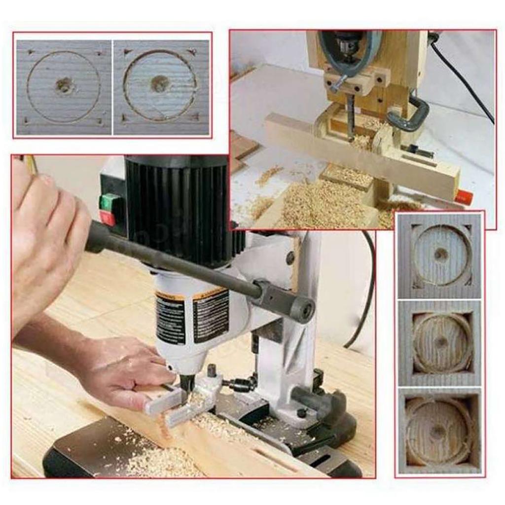 4pcs Woodworking Hole Saw Hole Drill Bits 1/4 5/16 3/8 1/2 Wood Mortising Chisel Set Wood Drilling Hand Tools