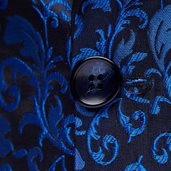 Мужские пиджаки жаккардовый костюм многоцветный тонкий выпускной свадебный сценический костюм