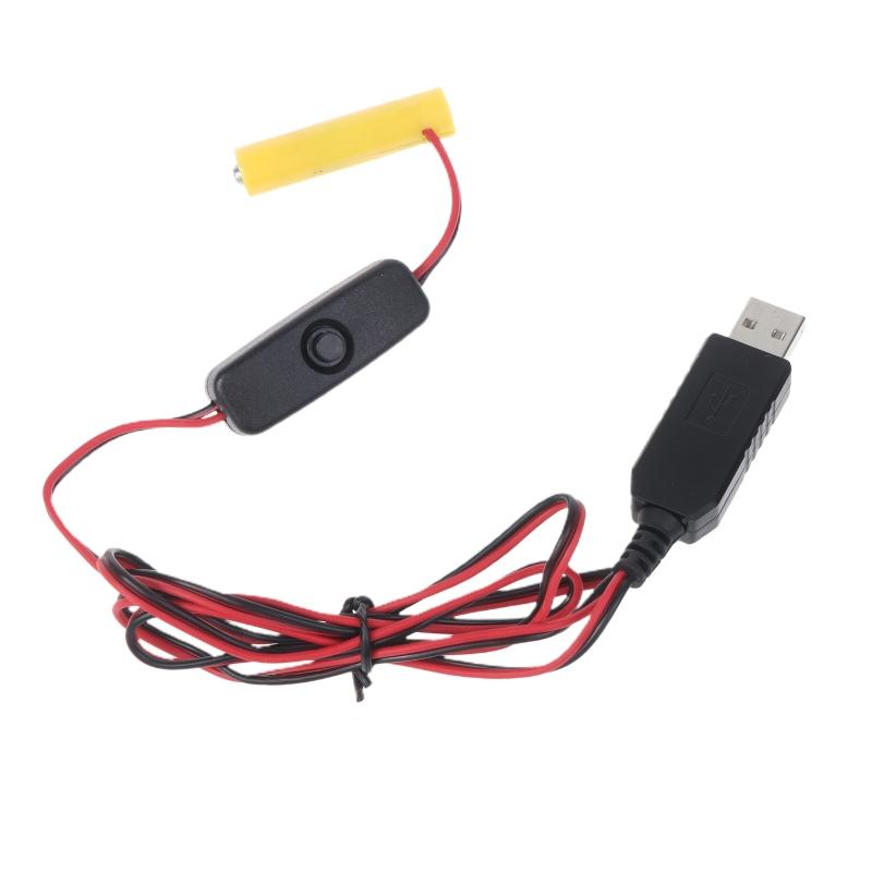 Универсальные USB-преобразователи питания 4,5 В LR03, заменители батарей, заменяют 3 шт. батарей LR03 для светодиодных фонарей, радио, игрушек, с переключателями