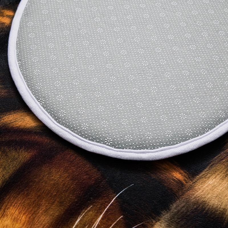 Коврик для пола Коврик для ног Нескользящий коврик Входная дверь Ванная комната Водопоглощающий Ванная комната 3D Котенок Животное Спальня Прикроватное одеяло Гостиная