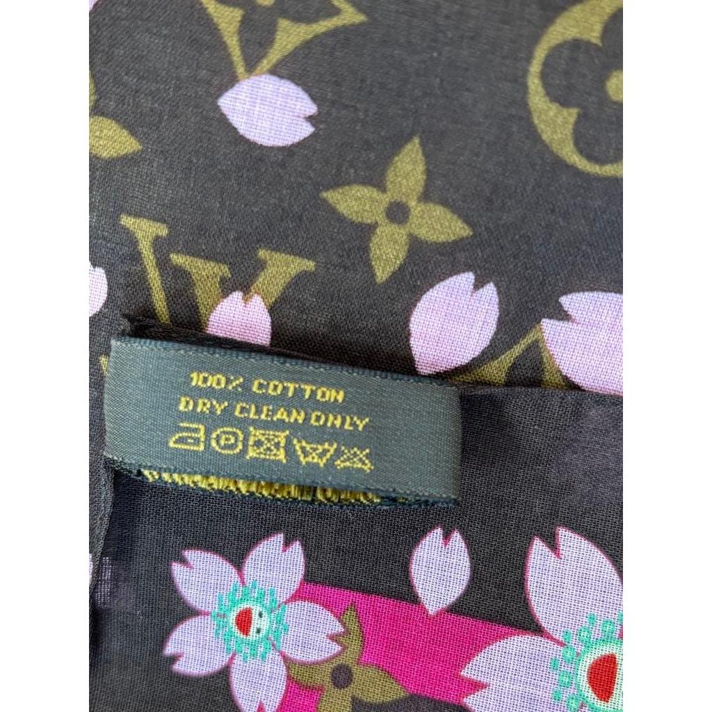 Б/у платок-шарф Louis Vuitton x Takashi Murakami 'Цветущая вишня'