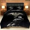 Mbappe Pattern Bedding Quilt Set Quilt Cover Pillowcase Home Birthday Gift(1 * duvet cover + 2 * pillowcase, without core)