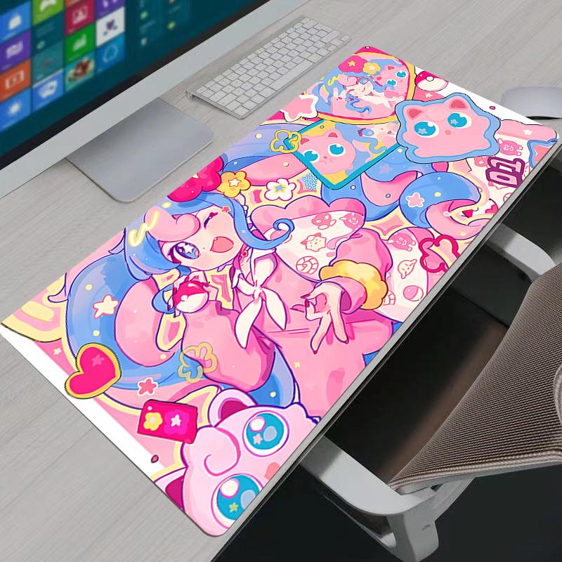 Mouse Pad Kawaii Pokemon Pikachu Gaming Accessories PC Computer Keyboard durable Gamer Desk Mat alfombrilla xxl Mousepad
