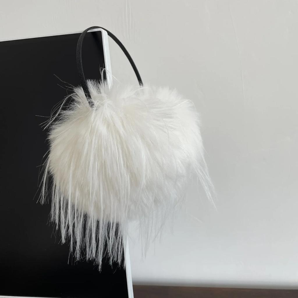 Long Hair Plush Warm Earmuffs JK Women's Hair Band Ear Protectors Ear Bags Cycling Cold Proof Fluffy Winter Ear Warmers