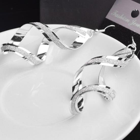 Женские спиральные скраб-крючки, висячие серьги, свадебные украшения, подарок для помолвки