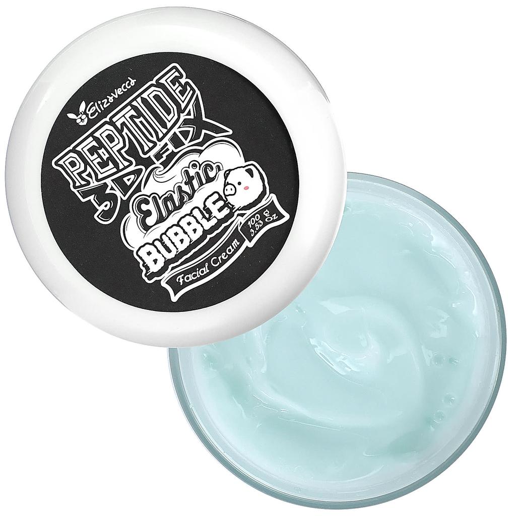 Elizavecca, Peptide 3D Fix Elastic Bubble Facial Cream, 3,53 унции (100 г)