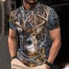 3D Printed T-shirt Harajuku Men's Casual Short Sleeved T-shirt Street Cool
